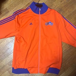 Cleveland Cavaliers Throwback Warmup Jacket Adidas Size L